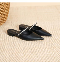 Zapatos planos puntiagudos con cadena de diamantes de imitación plateados - details 30