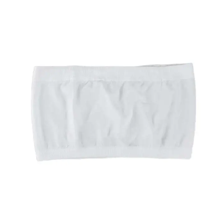 Bandau sin tirantes para mujer, sin tirantes, con bordes, sujetador sin relleno, tubo superior - 1