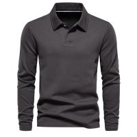 polos hombre manga larga ropa hombre día del padre Nuevo bordado Polo de manga larga para hombres Cuello vuelto Hombres Casual Negocios sociales Polos Camisa de golf de lujo Hombre - details 5