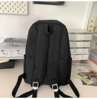 Mochila escolar de nylon impermeable de alta capacidad, simple y sólida, con cremallera Mahua, mochilas de alta calidad, bolsas - details 2