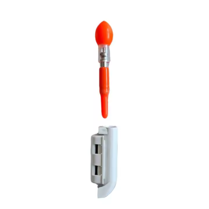 Accesorios de flotador de pesca LED, luz de caña de pescar, alarmas de peces rojas y verdes, palo luminoso, luz de poste electrónico naranja - 1