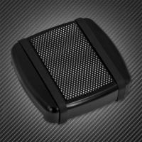 Motorcycle CNC Small Brake Pedal Pad Cover Black For Harley Dyna Fat Bob FXDF FXDL 1993-17 Softail FXSTS 1984-2017 Sportster XL - details 2