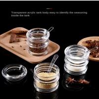 Botella de cocina con tapa, organizador de sal, azúcar y pimienta en polvo, batidora, botella, recipiente, recipiente para condimentos - details 5