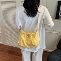 Bolso de hombro con cordón informal coreano, bolso cruzado plisado ligero de gran capacidad, bolso de viaje con cremallera de diseñador minimalista - details 15