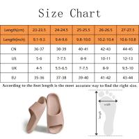 Zapatillas de mujer a la moda, Sandalias planas de verano, zapatillas de baño ligeras de EVA para el hogar, tobogán de interior para masaje para parejas, zapato de ducha 2024 - details 0
