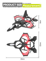 Avión teledirigido S98 de 2,4G con luces LED, planeador con Control remoto, modelo volador, juguetes de espuma EPP, Avión de despegue/aterrizaje con una tecla - details 14