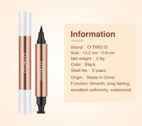 Kit de Estampado de Eyeliner O.TWO.O Eyeliner Líquido Negro Duradero e Impermeable - details 10