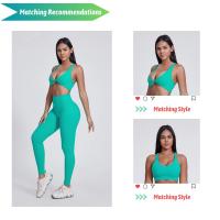 Pantalones de yoga sin costuras de diseño personalizado, cintura alta, control abdominal, leggings para correr y hacer ejercicio, pantalones de entrenamiento multicolor - details 0