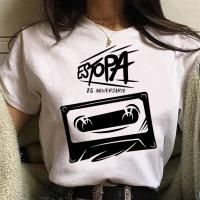 Camiseta de diseñador de cómic para mujer, ropa de calle femenina, top de Estopa, Y2K - details 1