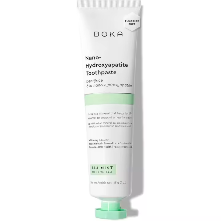 Pasta de dientes Boka Nano hidroxiapatita sin flúor, ayuda a remineralizar, dientes sensibles adecuados, blanqueamiento para adultos y - 1