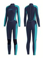 Traje de neopreno completo para mujer, con cremallera, manga larga y pierna, de secado rápido y transpirable para deportes - details 8