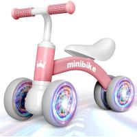 Bicicleta sin Pedales con Cuatro Ruedas Luminosas - Juguete Bebé 12-24 Meses, Correpasillos Seguro para Niños/Niñas - Regalo Cumpleaños Navidad (Primera Bicicleta Infantil) - details 6