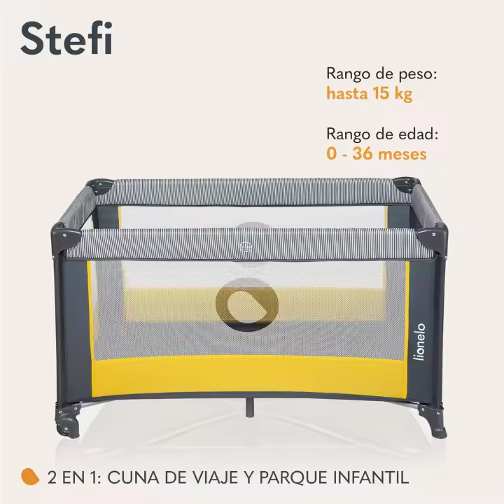 Cuna Bebe Parque Infantil Protección Lateral de Almohadilla Guardia de Pliegue - 1