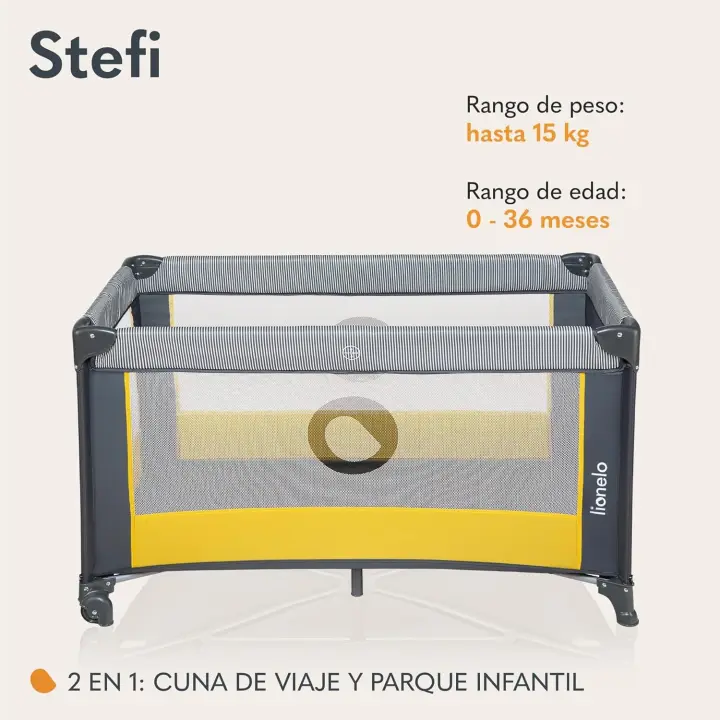Cuna Bebe Parque Infantil Protección Lateral de Almohadilla Guardia de Pliegue - 1
