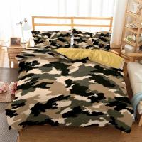 Juego de Ropa de Cama de Camuflaje 3D Cubierta de Edredón Suave con Funda de Almohada para Niño, Niña, Adulto Textil para el Hogar Cool - details 16