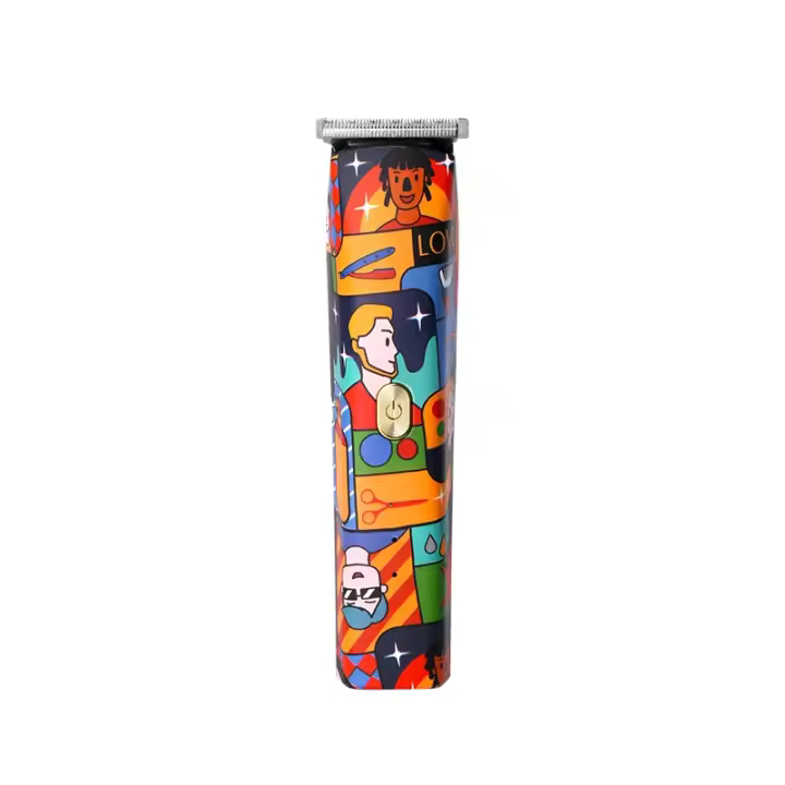 Kemei-cortadora de pelo inalámbrica t-outliner para hombres, máquina de corte de pelo con Graffiti, cero Gapped, recortadora de acabado de garabatos - 1