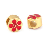 Pulseras de Brass Dorado Mate 4PCS Grande Agujero Abalorios para Hacer Joyas DIY - details 161
