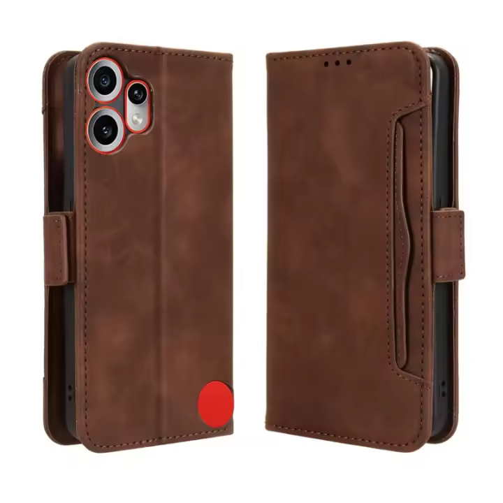Flip Cover para Nothing CMF Phone 2 Pro, billetera con múltiples ranuras para tarjetas, funda magnética de cuero PU - 1