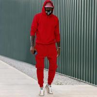 Sudadera con capucha para hombre Ropa deportiva europea y americana Casual Colores sólidos - details 21