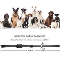 Collar de adiestramiento portátil para perros, sonido, vibración, choque, LCD en color, carga USB, collar con tapón de corteza impermeable - details 1