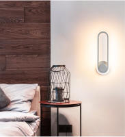 Lámpara Led de pared moderna para interior de dormitorio, luz de mesita de noche para el baño del hogar, candelabro de pared nórdico, color negro y dorado - details 5