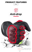 Guantes de invierno para moto de nieve, asas calientes para esquiar, invierno, impermeables, pantalla táctil, ciclismo, motocicleta, datos completos, algodón grueso - details 5
