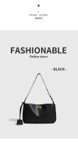 Bolsa de hombro de nueva moda con bloqueo de la axila, bolsa de mensajero, locomotora portátil ligera de lujo, bolsa cuadrada pequeña - details 5