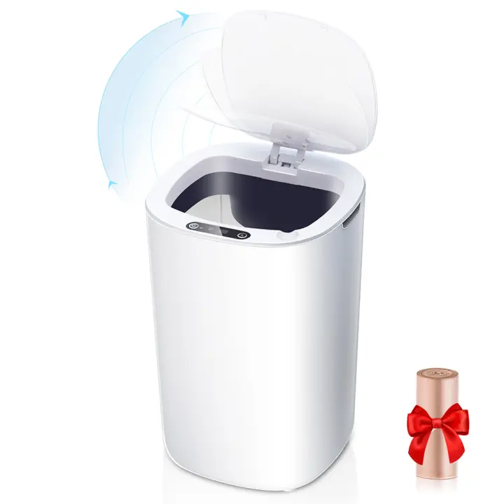 Cubo de basura inteligente para el hogar, cubo de basura de inducción con Sensor eléctrico, automático, para cocina y baño - 1