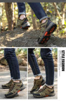 Zapatos de senderismo con cordones para hombre, botas deportivas para escalada, caza táctica, Trekking, montaña, zapatillas impermeables - details 9