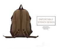Mochila vintage de lona para hombre, Bolsa Escolar de viaje de gran capacidad para ordenador portátil de 14 pulgadas, nueva moda - details 4