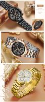 Reloj de moda inspirado en la dopamina para mujer, reloj de cuarzo luminoso, banda de acero inoxidable, resistente al agua, regalo de moda para ella - details 13