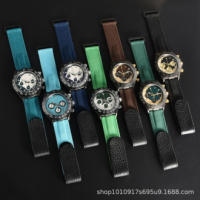Seis pines-Reloj con Función completa para hombre, cronógrafo de cuarzo, informal, de moda - details 5