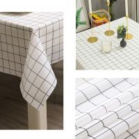Mantel de plástico PVC impermeable a prueba de aceite para mesa de comedor de cocina, cubierta rectangular impresa, antiincrustante - details 5