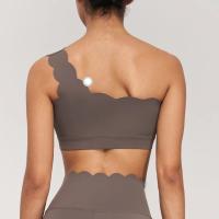 Sujetador deportivo de hombro, sujetador de yoga sin costuras con bordes festoneados, adecuado para ropa deportiva de mujer, gimnasio, correr, fitness - details 12