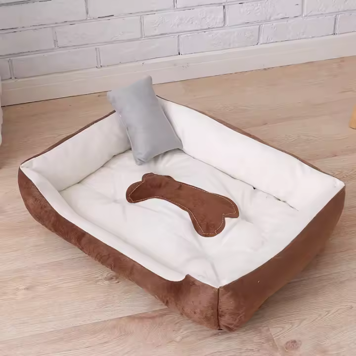 Cama de Mascotas Suave de Peluche Sofá Cálido para Perros y Gatos Cojín de Dormir para Mascotas Pequeñas, Medianas, Grandes Suministros de Kennel - 1