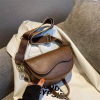 Bolso de Mano con Tapa Abatible de Color Sólido Bolso Ancho para Hombro con Correa para Mujer - details 1