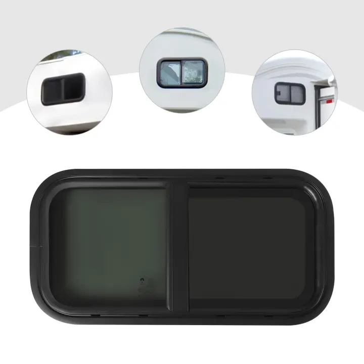 Ventana de RV Deslizante con Pantalla de Insectos Material Duradero, Belleza Superior, Rendimiento Adecuado para Motorhomeas, Remolques, Camiones, Vehículos Modificados - 1