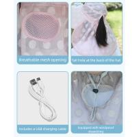 Pantalla Digital, ventilador Solar, visera, sombrero, protección del cuello, malla transpirable, sombrero para recoger té para mujer, carga Solar/USB, 3 modos - details 1