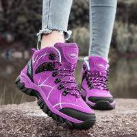 Zapatos de senderismo al aire libre para mujer, botines antideslizantes, zapatillas de escalada de montaña, calzado para acampar y escalar - details 18