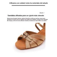 2025 Nuevos Zapatos De Baile Latino, Suela Blanda Tacón Bajo Zapatos De Baile Para Niñas, Concurso De Baile Latino Zapatos De Baile Para Niñas, Zapatos Latinos Para Niños - details 7