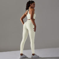Hamidou-Conjunto de Yoga sin costuras para mujer, ropa deportiva para gimnasio, sujetador de entrenamiento, mallas de cintura alta para correr, traje para Fitness - details 19