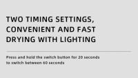 Secador de uñas LED UV portátil, lámpara de luz Uv para esmalte de uñas de Gel con rotación de 360 °, soporte magnético - details 16