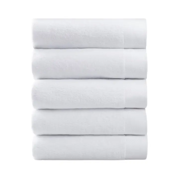 Toallas de Algodón 100% Absorción Alta, Secado Rápido Paquete de 5 Ideal para Hotel, SPA, Baño,35x75cm - 1