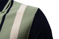 Polo de malla a rayas para hombre, para tela transpirable de alta calidad, Polos informales elegantes para hombre - details 8