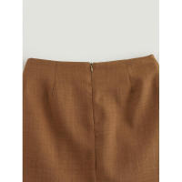 Minifalda acampanada de cintura alta vintage 2025 con botones delanteros para mujer, faldas elegantes de oficina para mujer - details 8
