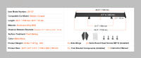 SucceBuy Alerón de coche de 43,3 pulgadas, ala trasera de aluminio ajustable universal para carreras BGW/JDM Drift, diseño negro elegante - details 6