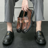 Zapatos Formales para Hombres Hechos a Mano Suela Gruesa PU Aumento de Altura - details 19