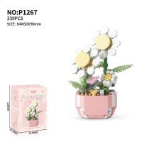 Bloques de Construcción de Cactusas Flor Eterna Bonsái Árbol Jardines Románticos Ladrillos DIY - details 31
