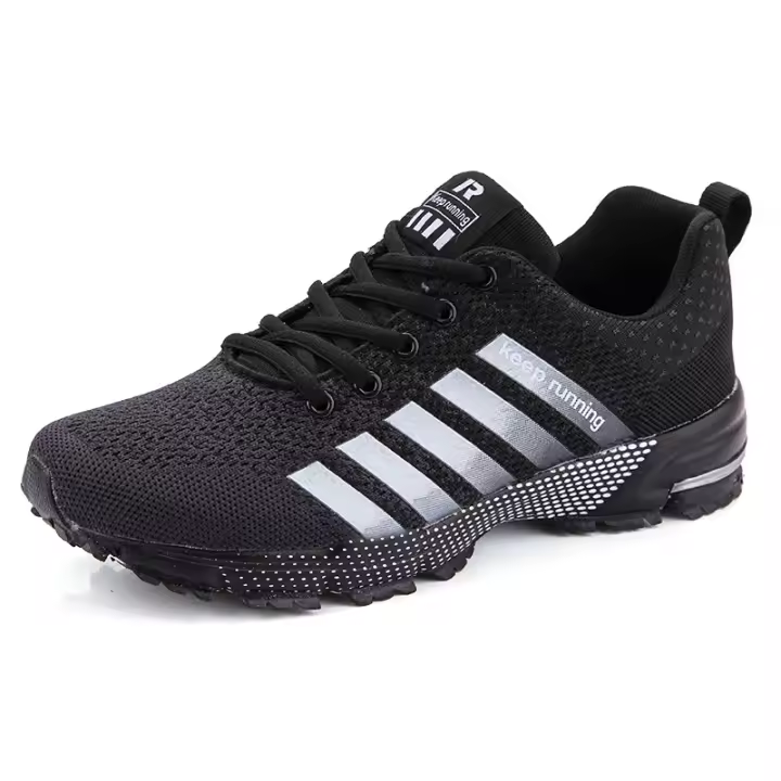 Zapatillas de correr transpirables para hombre, zapatos informales antideslizantes de gran tamaño, cómodas para caminar y trotar, Unisex - 1
