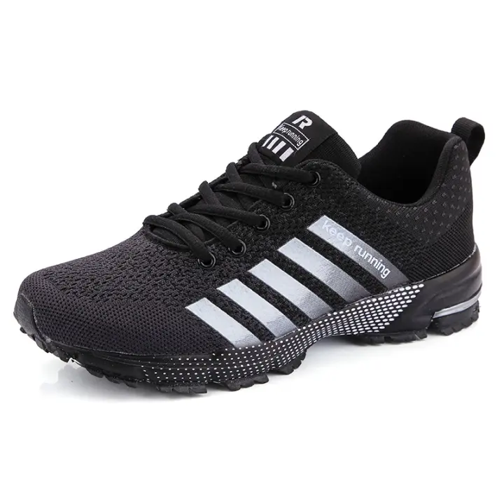 Zapatillas de correr transpirables para hombre, zapatos informales antideslizantes de gran tamaño, cómodas para caminar y trotar, Unisex - 1